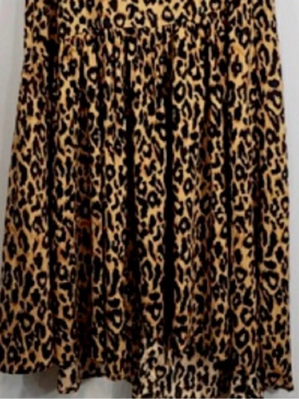 ZARA Wild Muse Leopard Print Tiered Maxi Dress Size S NWT - Picture 8 of 12